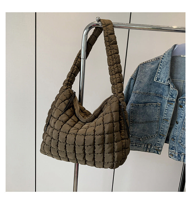 Pleated Cloud Fashion Pull Large Capacity Cotton Tote Bags