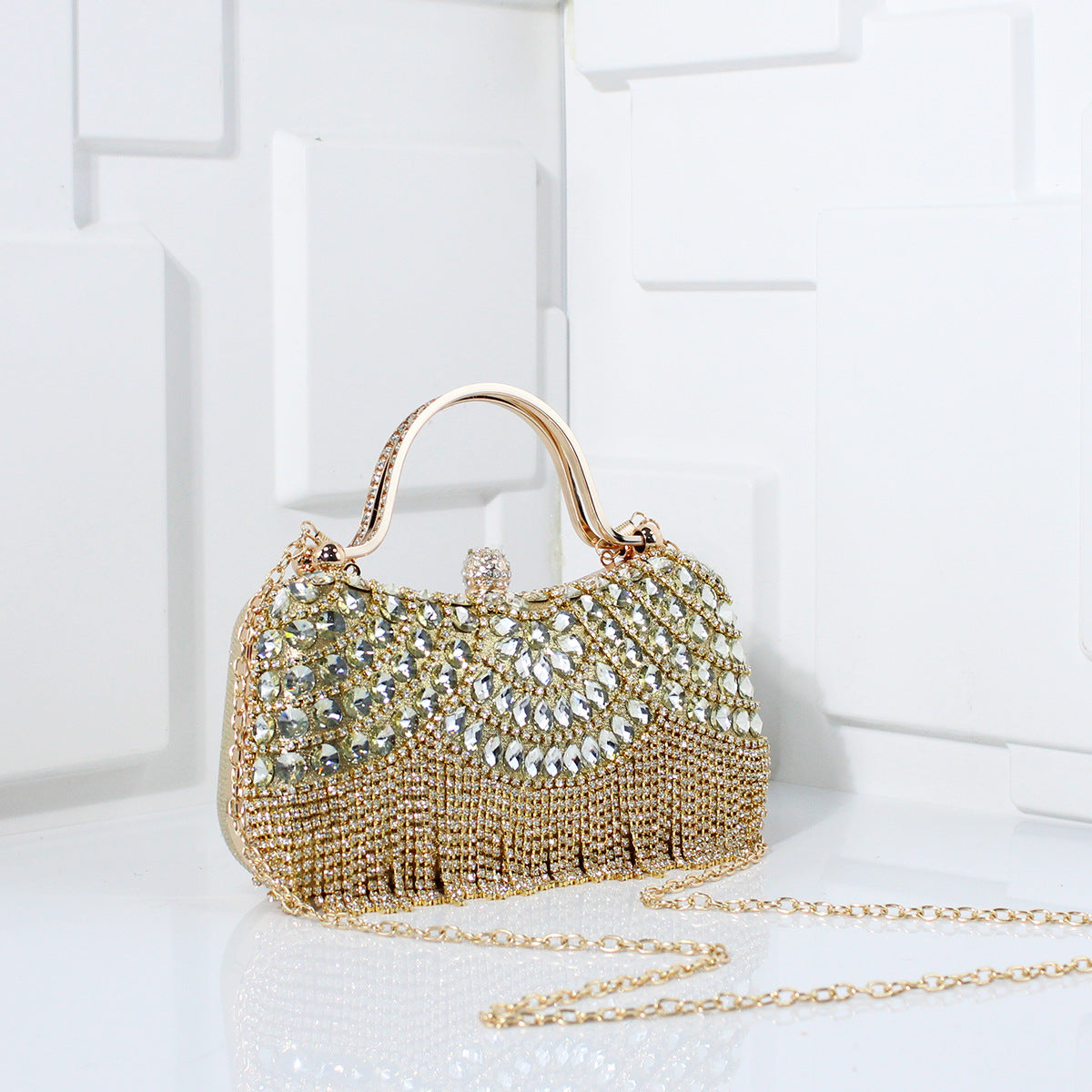 Fashion Diamond Tassel Chain High-grade Versatile Evening Bags