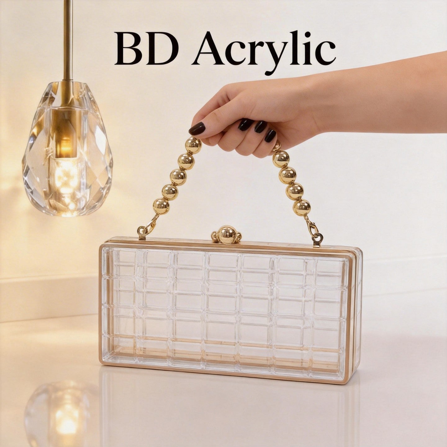 Stylish Chain Box Sense Diamond Quilted Handbags