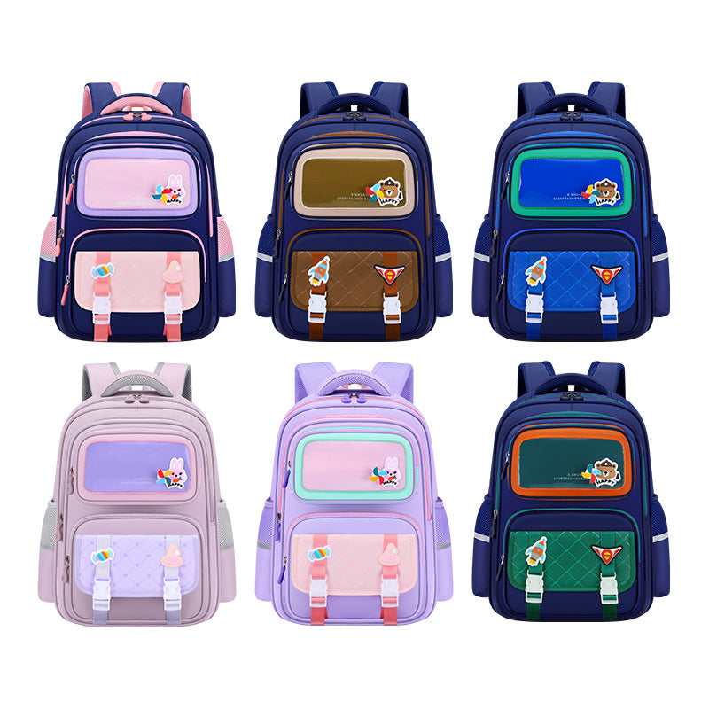 Boys Grade Large Capacity Burden Reduction Spine Protection Super Primary School Bag