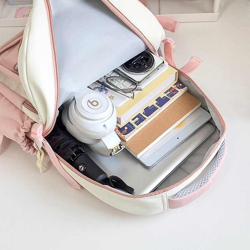 Style Cartoon Secondary Yuan Cute Female Kitten Large Capacity Backpacks