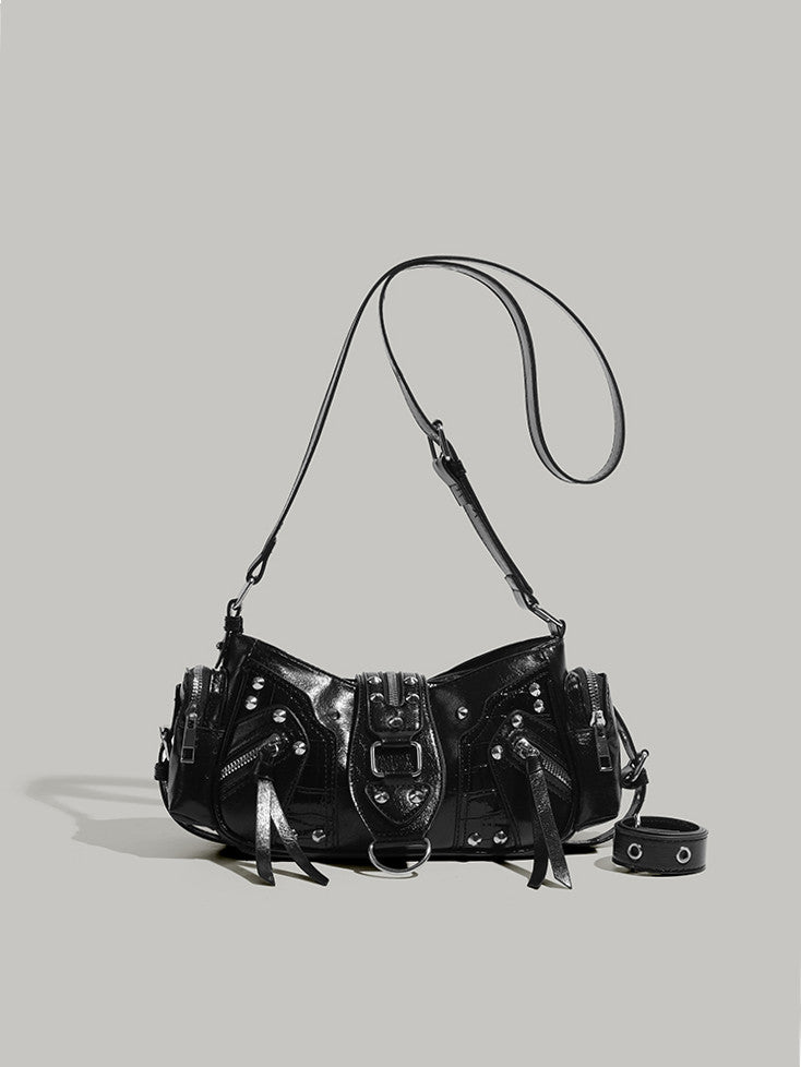 Design Hot Oil Wax Leather Commuter Motorcycle Handbags