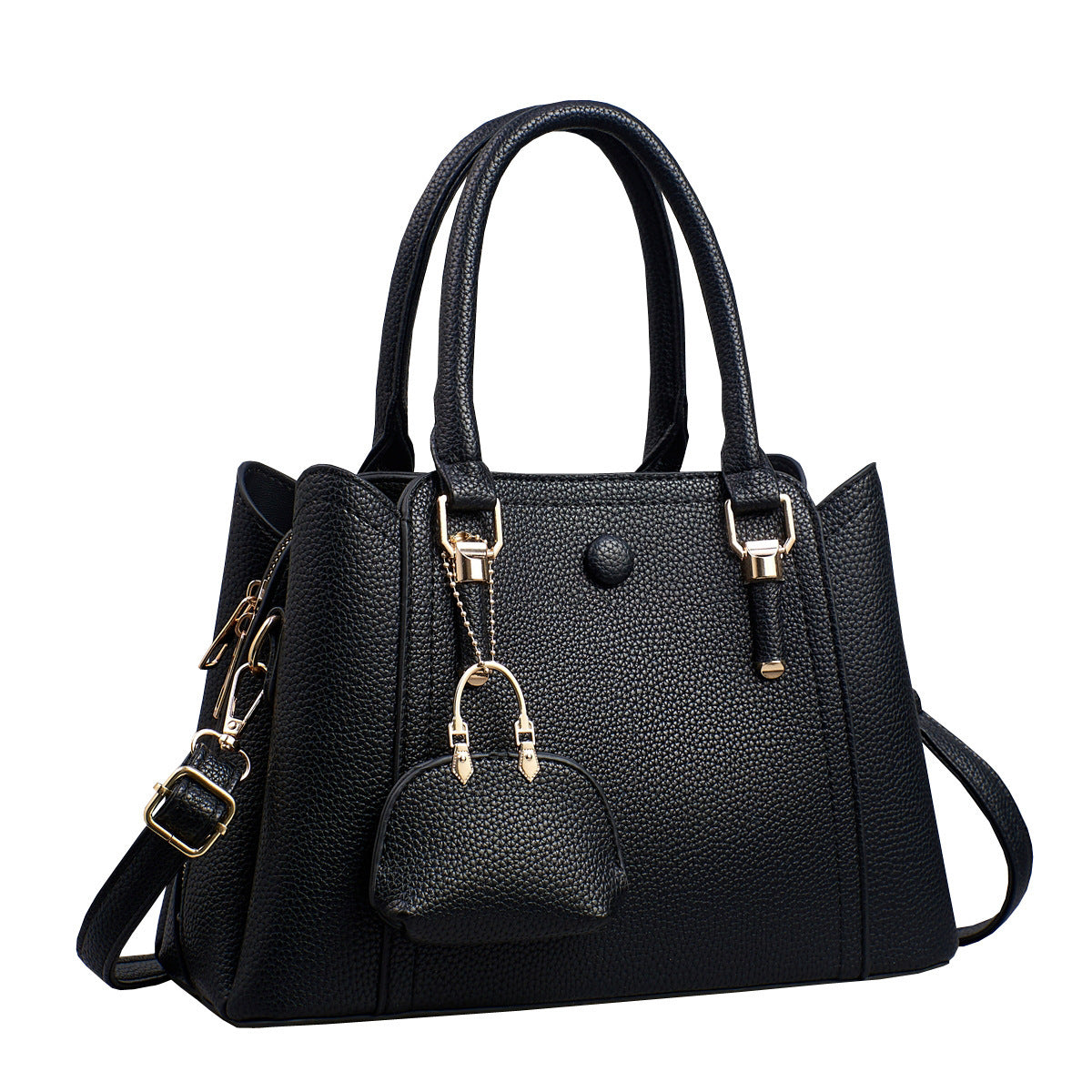 Women's Stitching Large Capacity Solid Color Mother Bags
