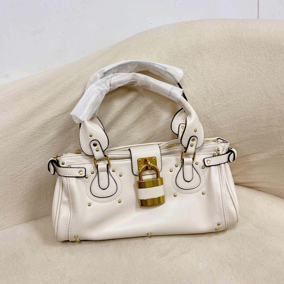 Women's Hot Retro Distressed Chloe Paddington Portable Women's Handbag