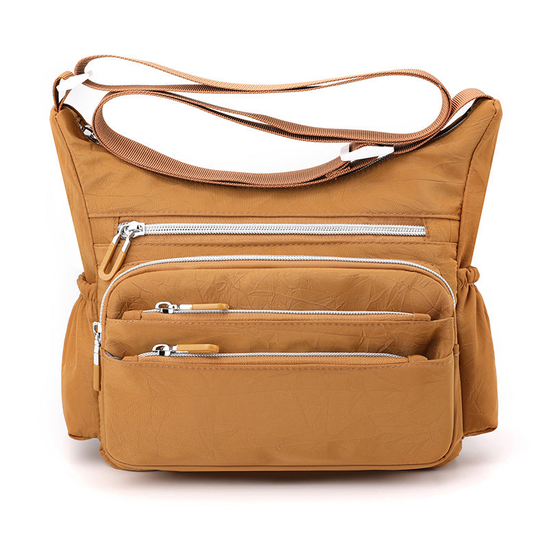 Simple Trendy Large Capacity Textured Nylon Women's Shoulder Bag