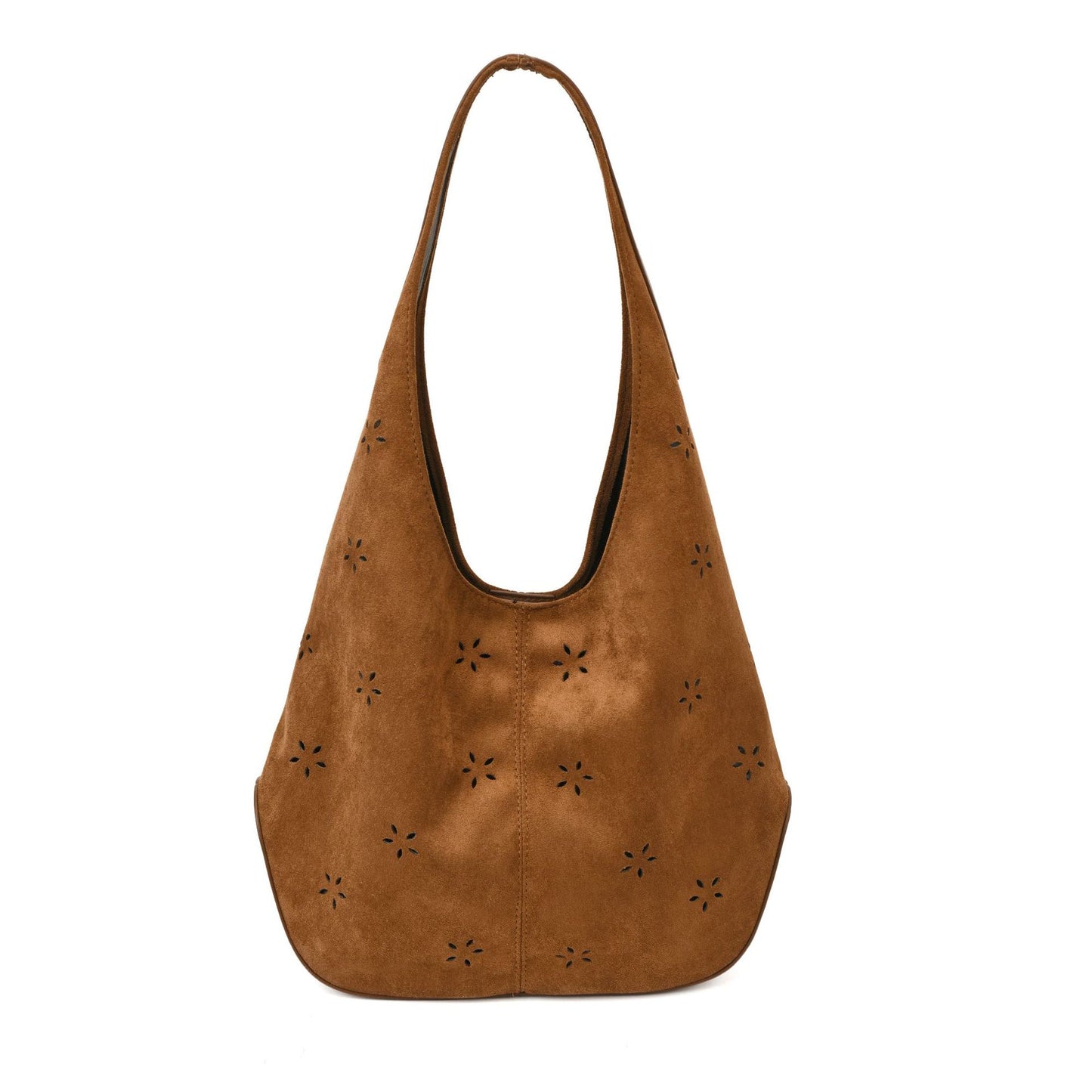 Capacity Suede Hollow Petal Commuting Fashion Women's Shoulder Bag