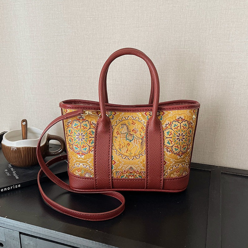 Style Self-made Cloth Handmade Material Homemade Tote Bag