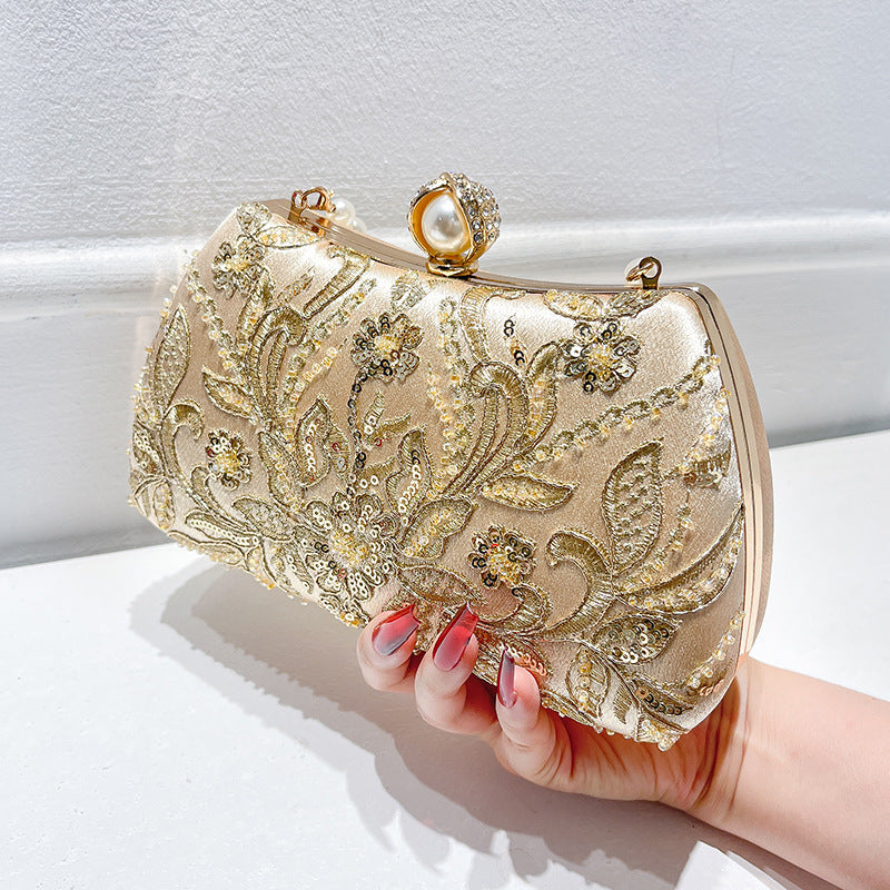 Embroidery Chain Hand Chinese Style Cheongsam Formal Dress Handbags