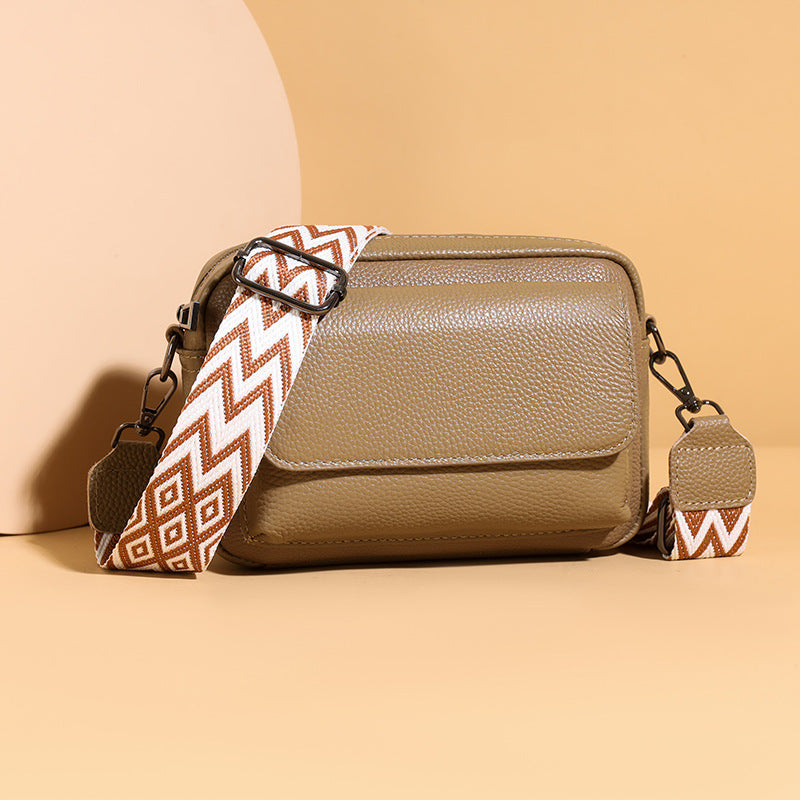 Women's First Layer Cowhide Retro Genuine Leather Women's Messenger Bag