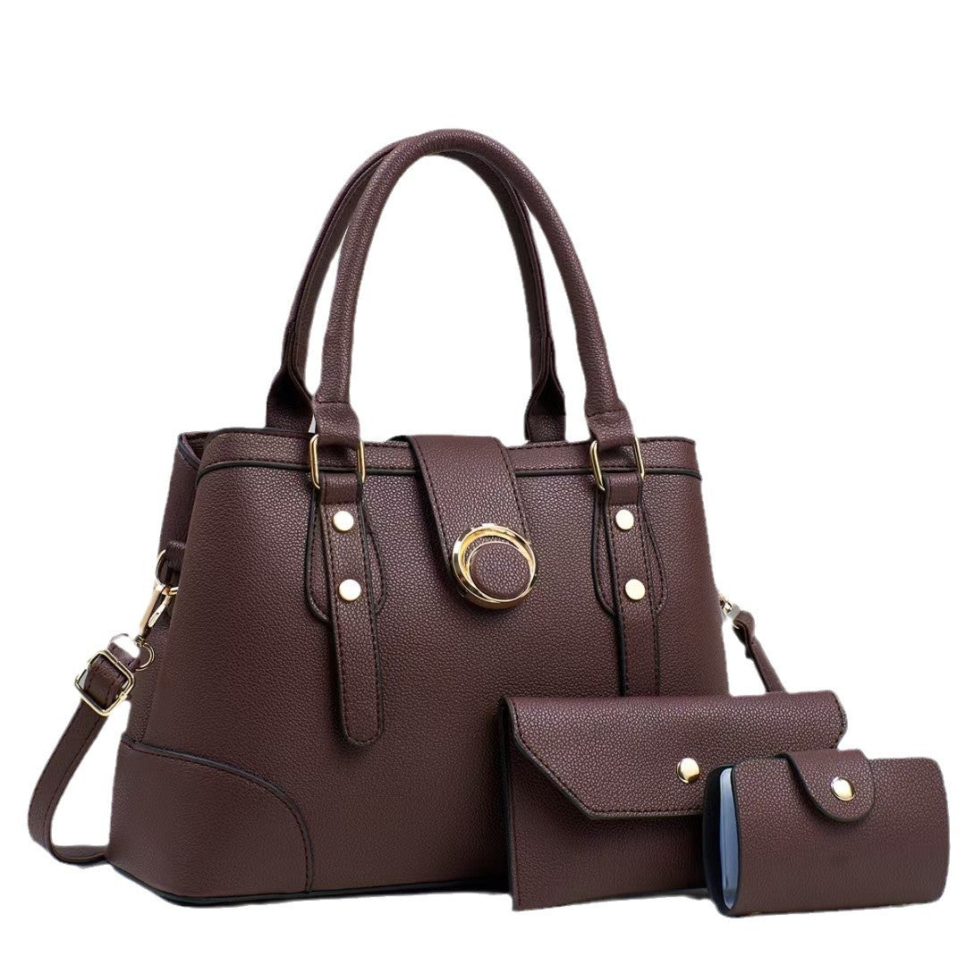 Women's Three-piece Set Large Capacity Textured Big Bags