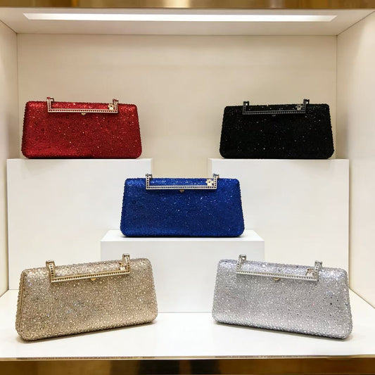 Women's Light Luxury Full Diamond Rhinestone Banquet Party Dinner Bag
