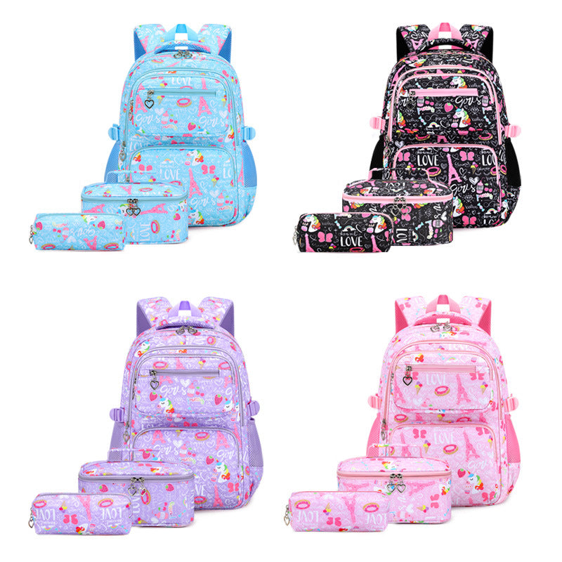 Three Piece Suit Campus Cute Style Backpacks