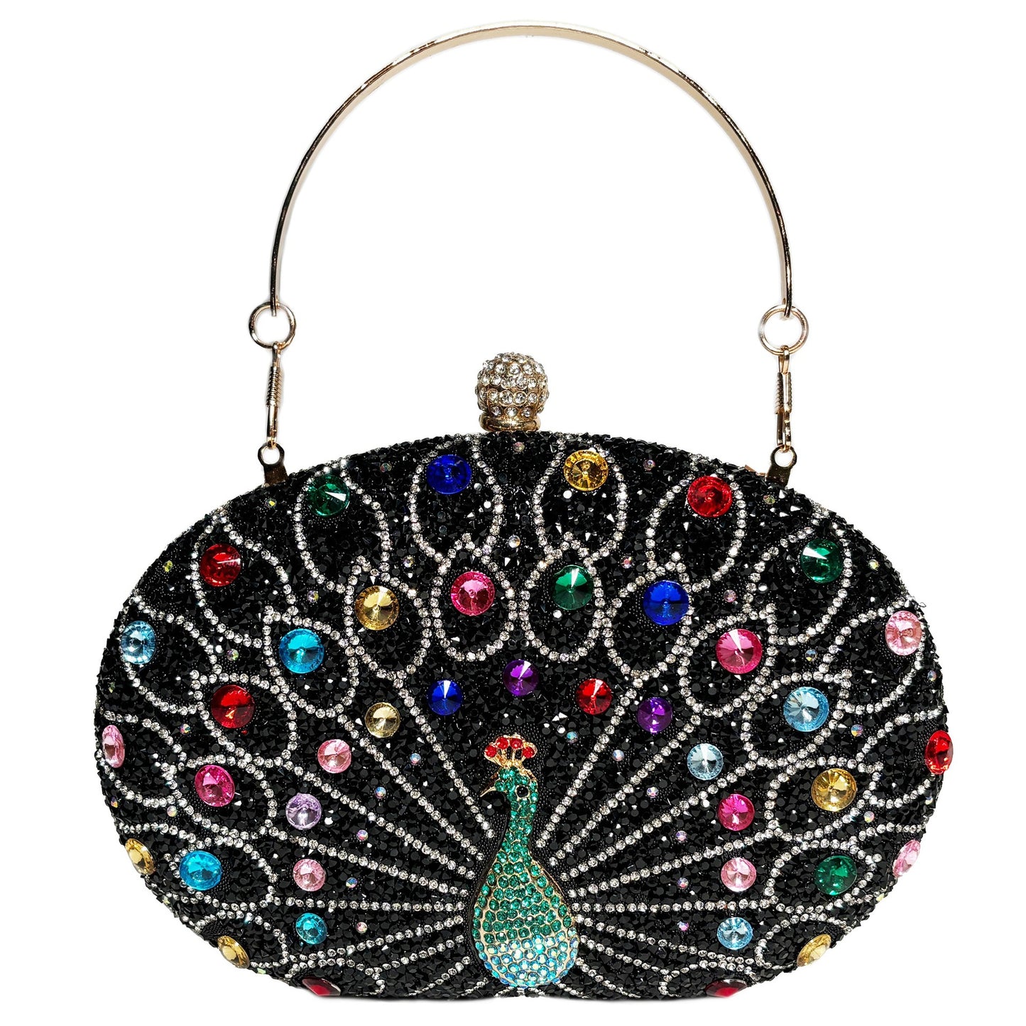 Peacock Diamond Retro Exotic Style Dinner Bags