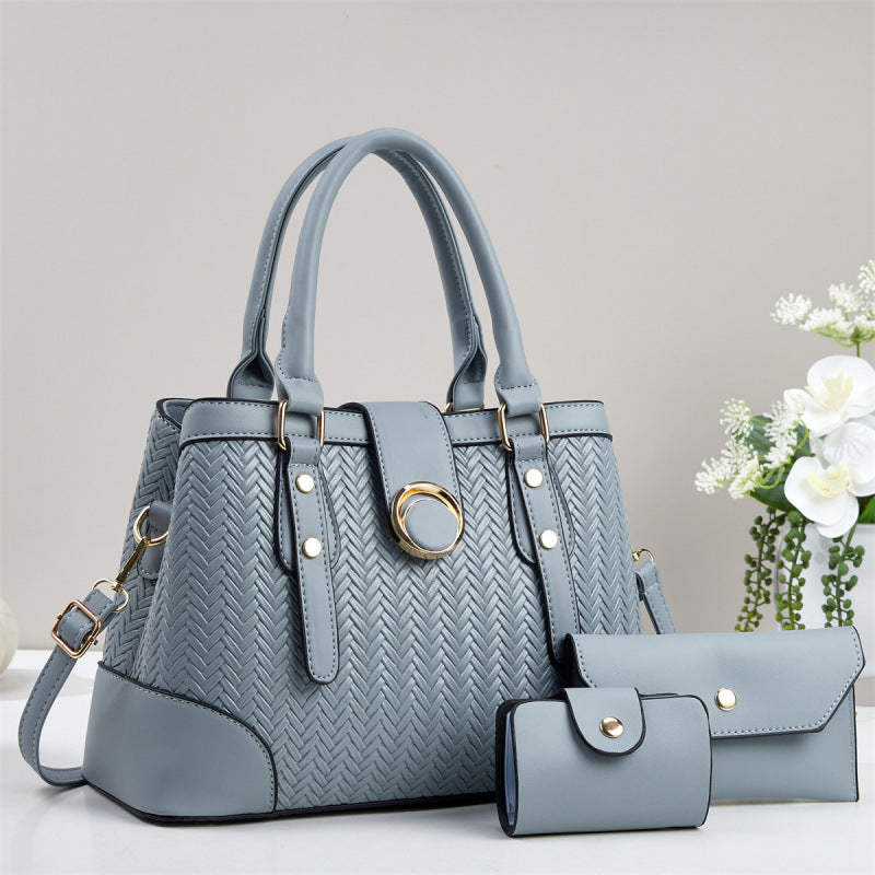 Women's Trendy Three-piece Large Capacity Fashionable Handbags