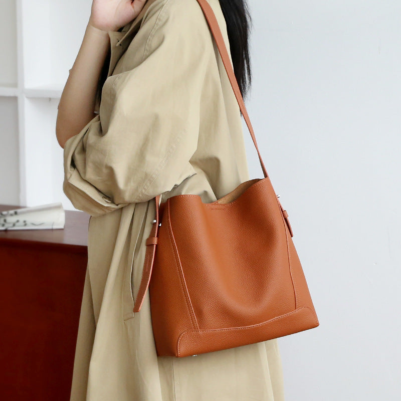 Women's High-grade Design Genuine Leather Large Capacity Women's Shoulder Bag