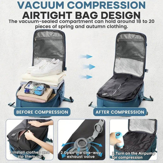 Women's & Men's Vacuum Compression Simple Business Multifunction Computer Bags