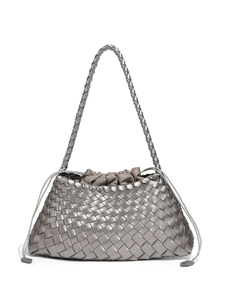 Women's Underarm Woven Vegetable Basket Personality Trendy Women's Handbag