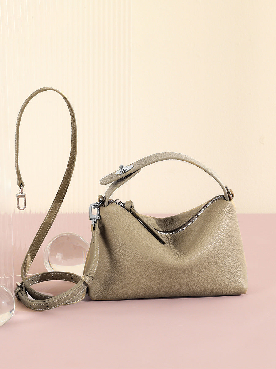 Women's Cowhide Genuine Leather High-grade Light Luxury Women's Messenger Bag