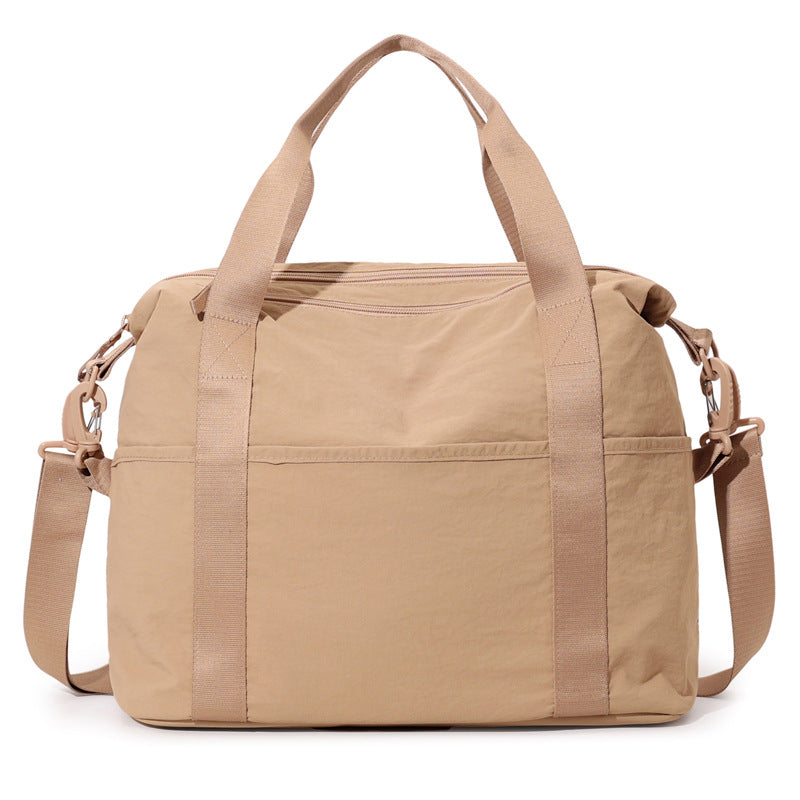 Women's Solid Color Simple Mummy Diaper Canvas Handbags