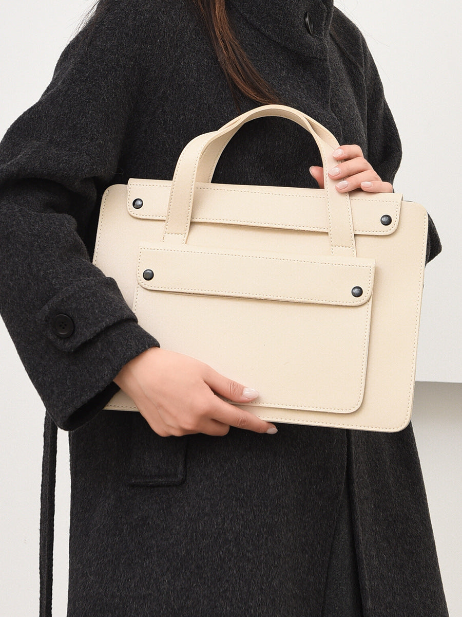 Organ Leather Portable Computer Suitable For Notebook Laptop Bag