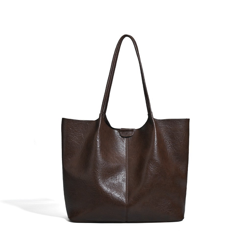 Women's Retro Simple Large Capacity Combination Commuter Women's Shoulder Bag