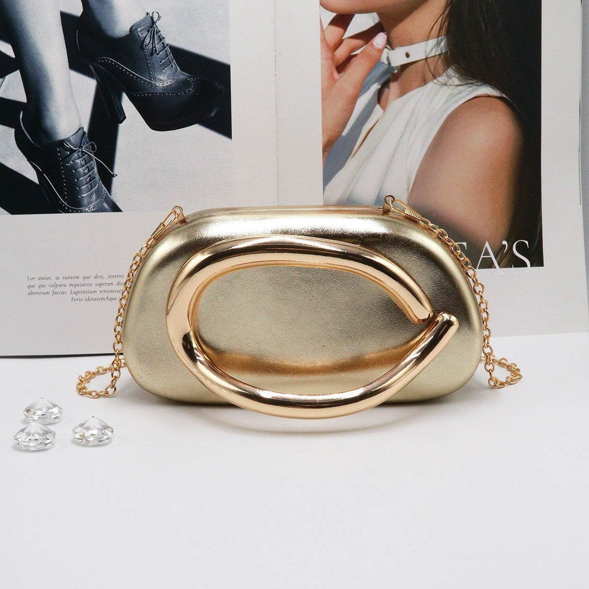 Women's Clutch Guest Personalized Design Retro Metal Box Bags