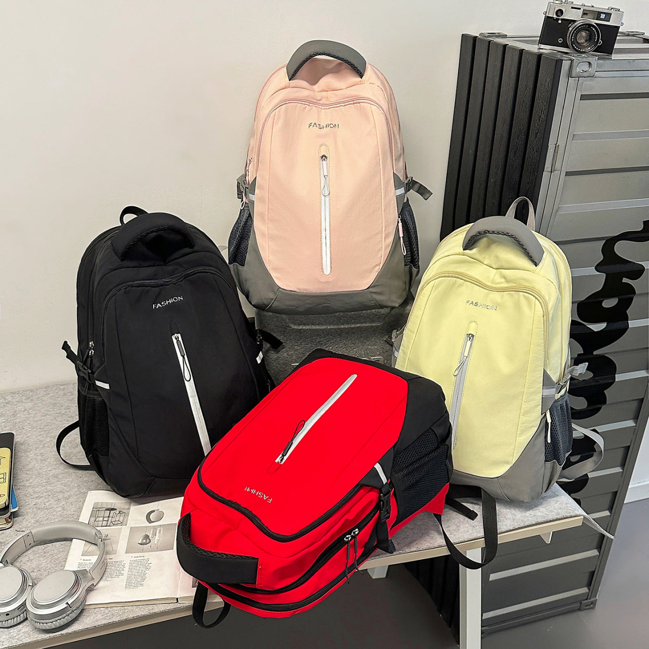 Women's & Men's Lightweight Large Capacity Fashion Simple Computer Backpacks