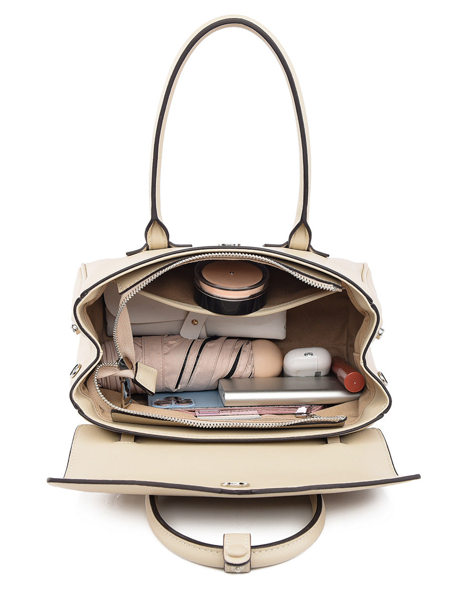 Women's Fashionable Simple Large Capacity Commuter Graceful High-grade Women's Handbag