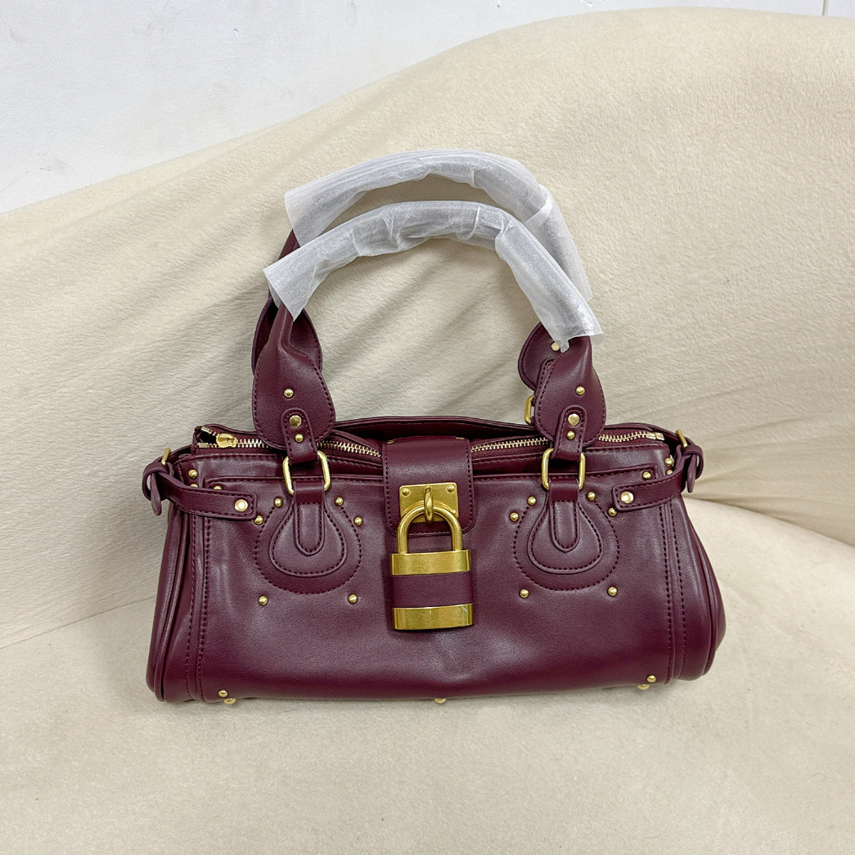 Women's Hot Retro Distressed Chloe Paddington Portable Women's Handbag