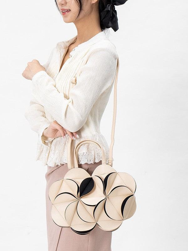 Women's Flower-shaped Creative Cute Pleated Korean Style Women's Messenger Bag