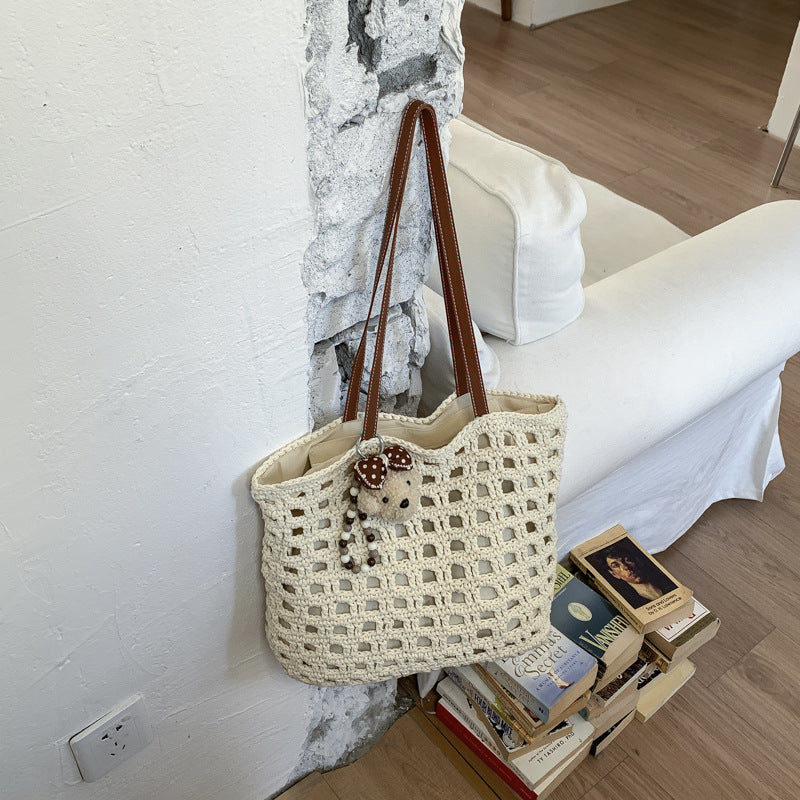 Holiday Woven Light Luxury Commuter Fashionable Stylish Hollow Bags