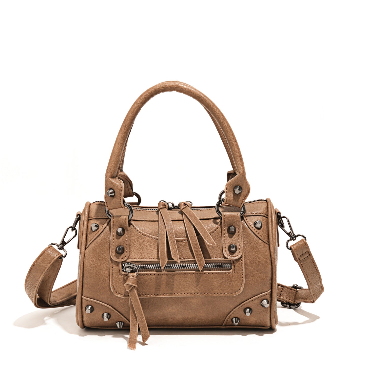 Women's Fashion Rivet Large Capacity Pillow Bowling Bags