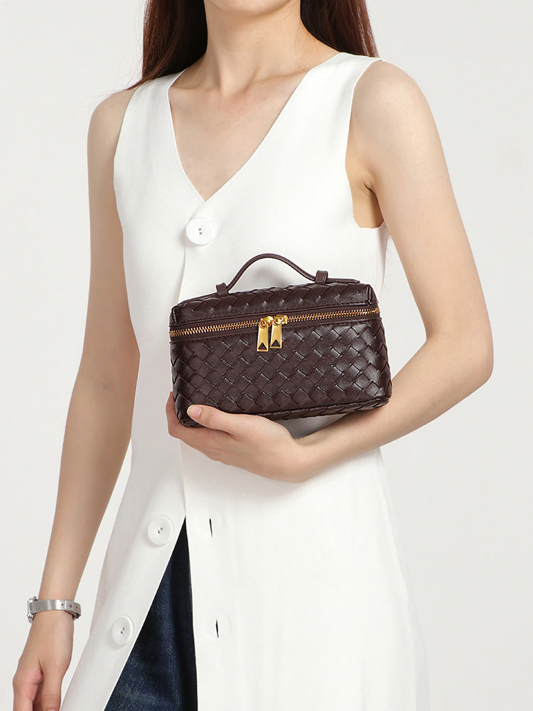 Unique Hand-woven Fashion Hand Lunch Box Women's Messenger Bag