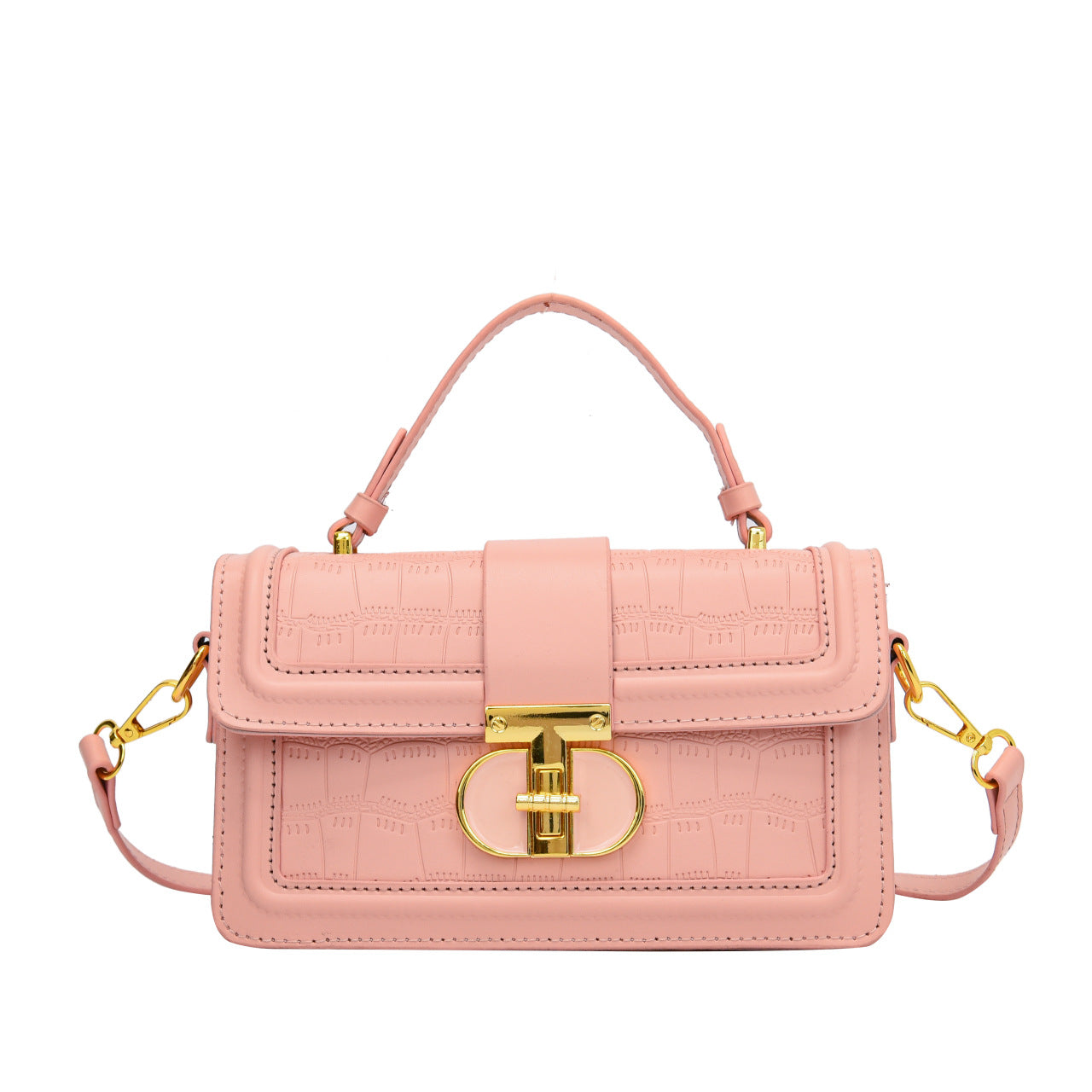 Women's Style Retro Summer Textured Personality Stone Small Square Bag
