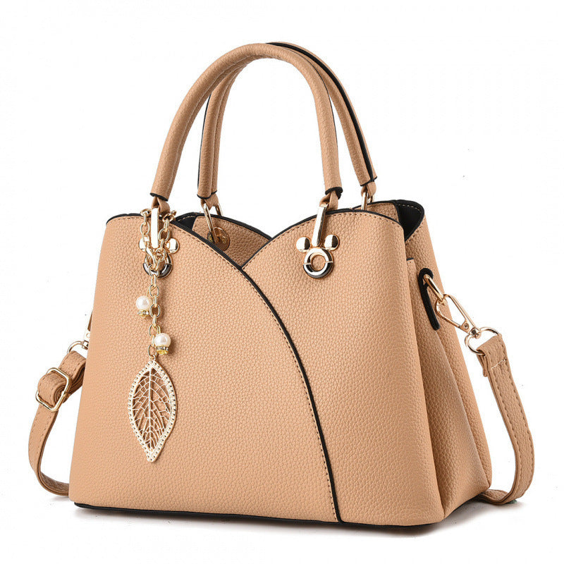 Women's Fashion Lychee Pattern Simple Mother Women's Handbag