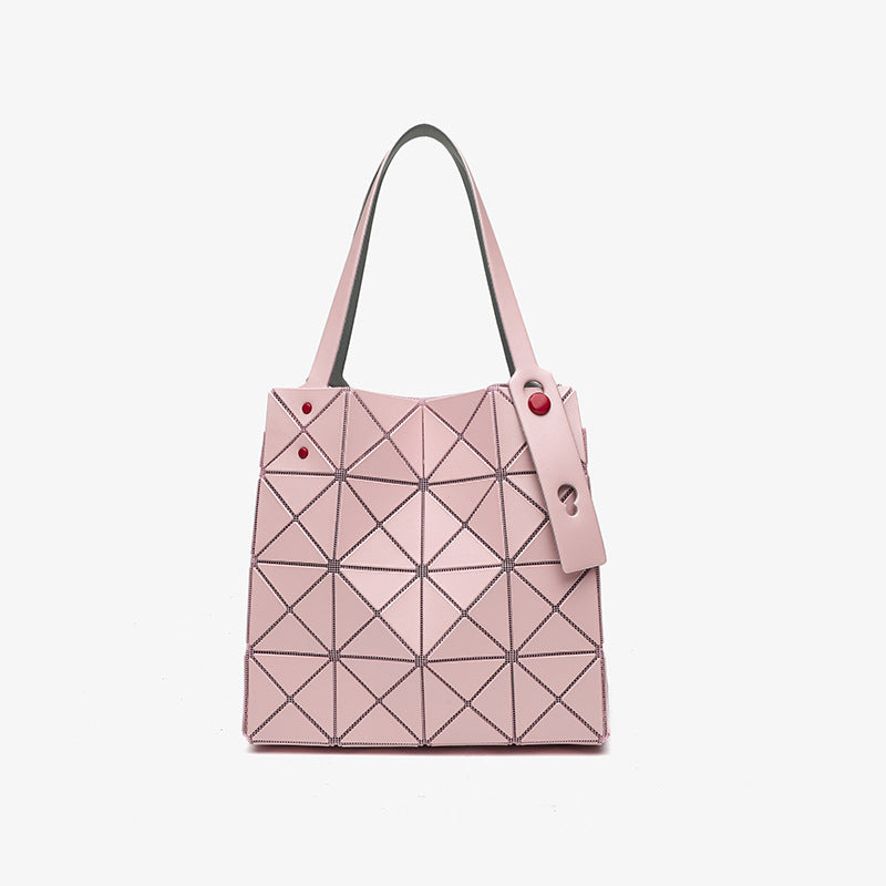 Casual Women's Diamond Geometric Box Portable Tote Bags