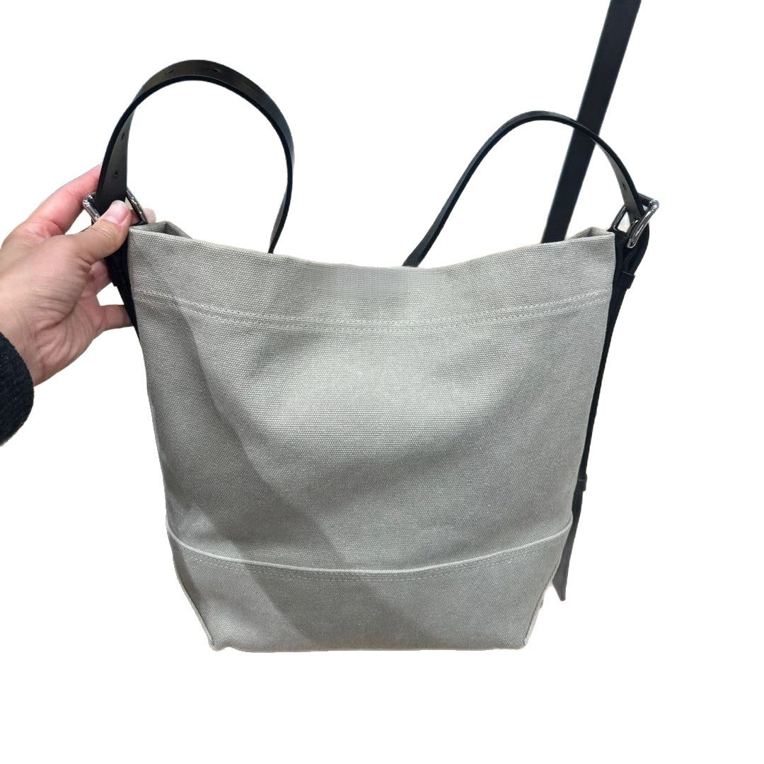 Women's & Men's Large Capacity Canvas Distressed Fabric For Hobo Women's Shoulder Bag