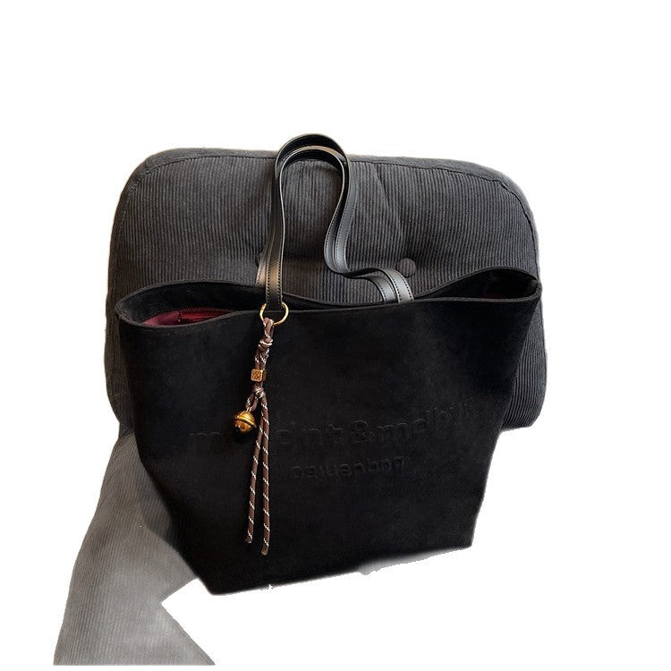 Women's Leisure Commute Large Capacity Minimalist Suede Women's Shoulder Bag