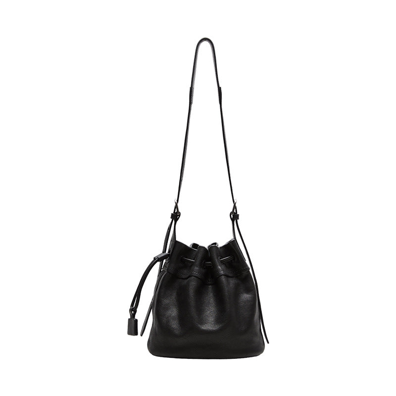 Charming Women's Niche Drawstring Commute Pouch Women's Messenger Bag