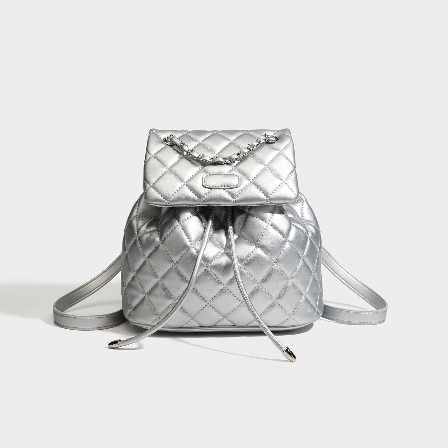 Trendy High-grade Classic Style Rhombus Drawstring Versatile Large Capacity Bucket Bags