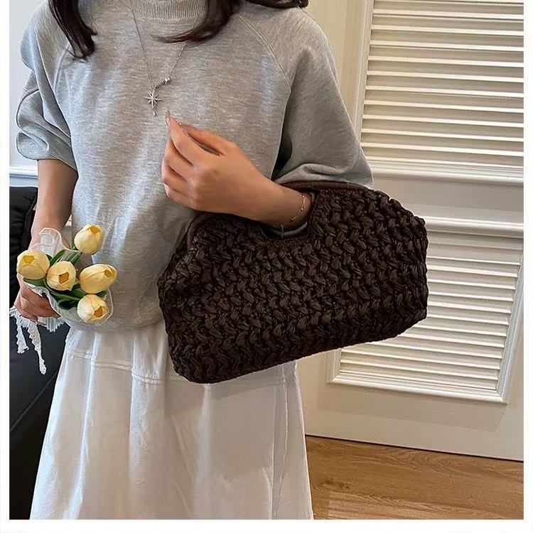 Women's Creative Stylish Artistic Beach Straw Women's Clutch