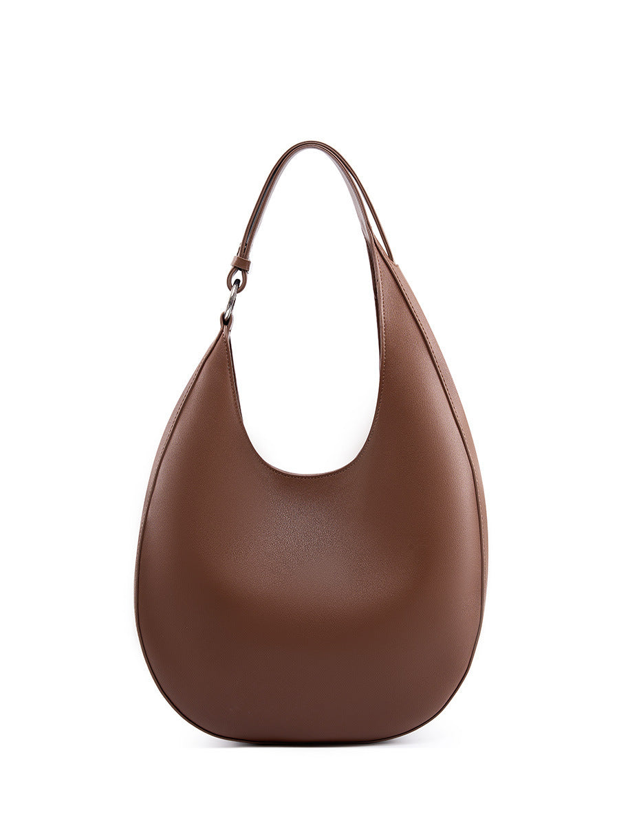 Women's Design Selenodont Semicircle Underarm Genuine Leather Women's Handbag