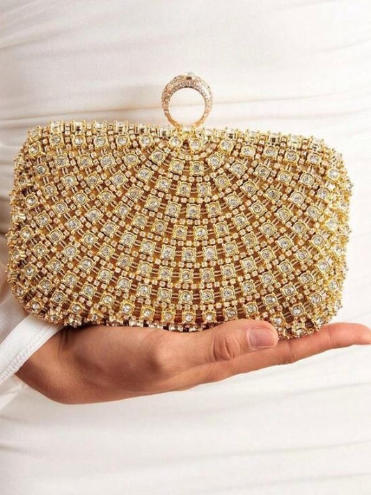 Rhinestone Dinner Clutch Glitter Party Wedding Women's Handbag