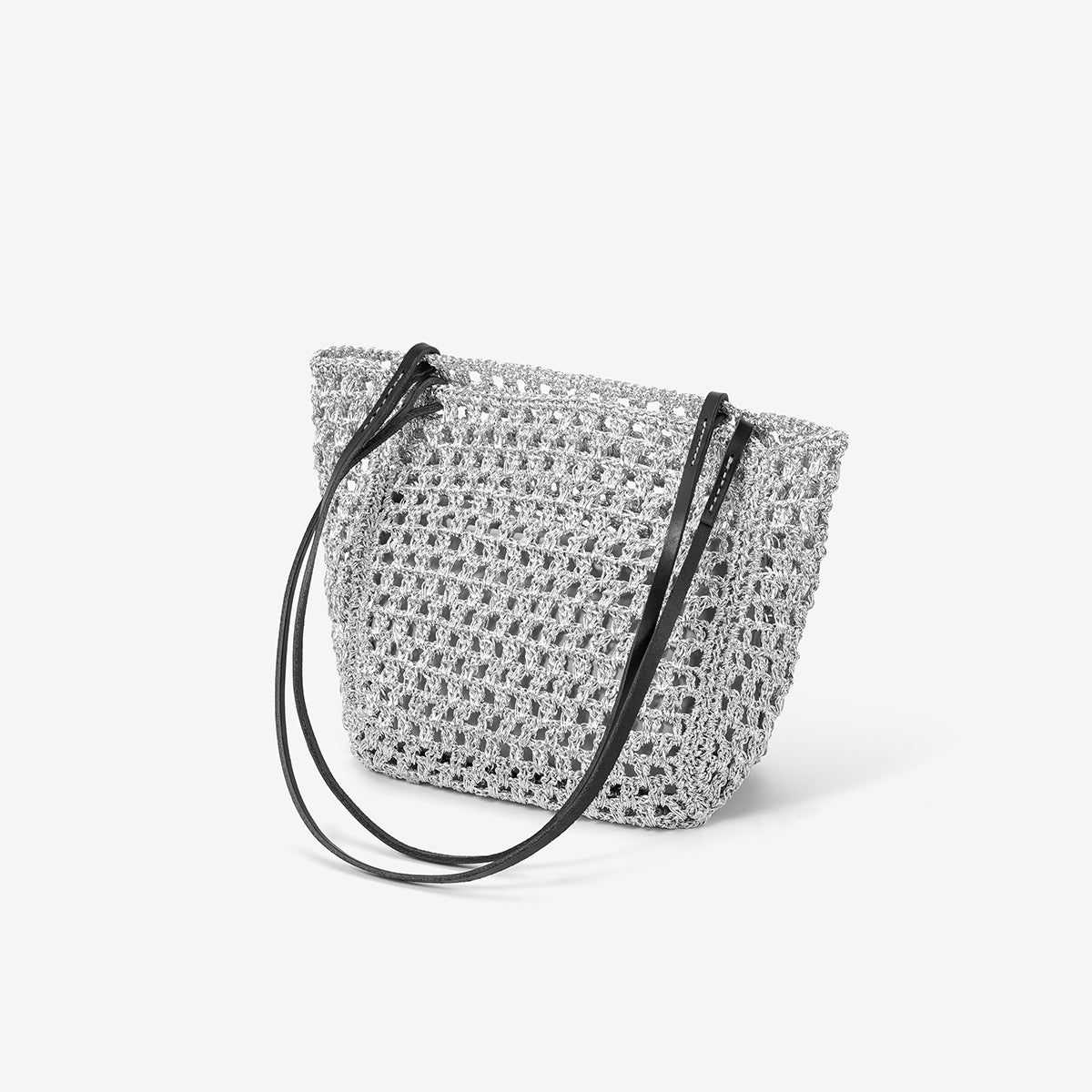 Sier Thread Hollow Woven Hand-woven Fashion Women's Shoulder Bag