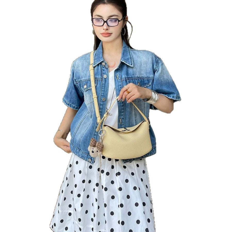 Women's Korean Style High Sense Niche Underarm Bags