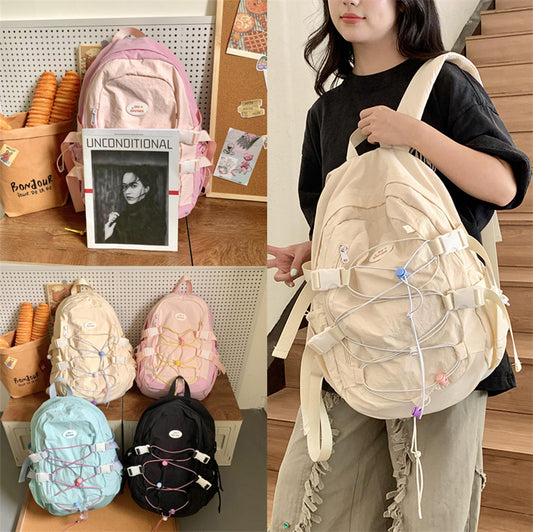 Female Junior High Korean Style Good-looking Large College Student Schoolbag