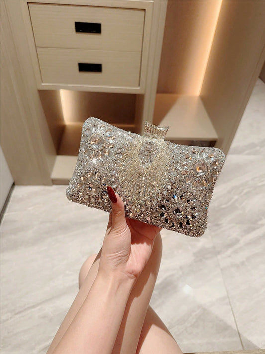 High-grade Sense Cheongsam Clutch Rhinestone Dress Garment Bags