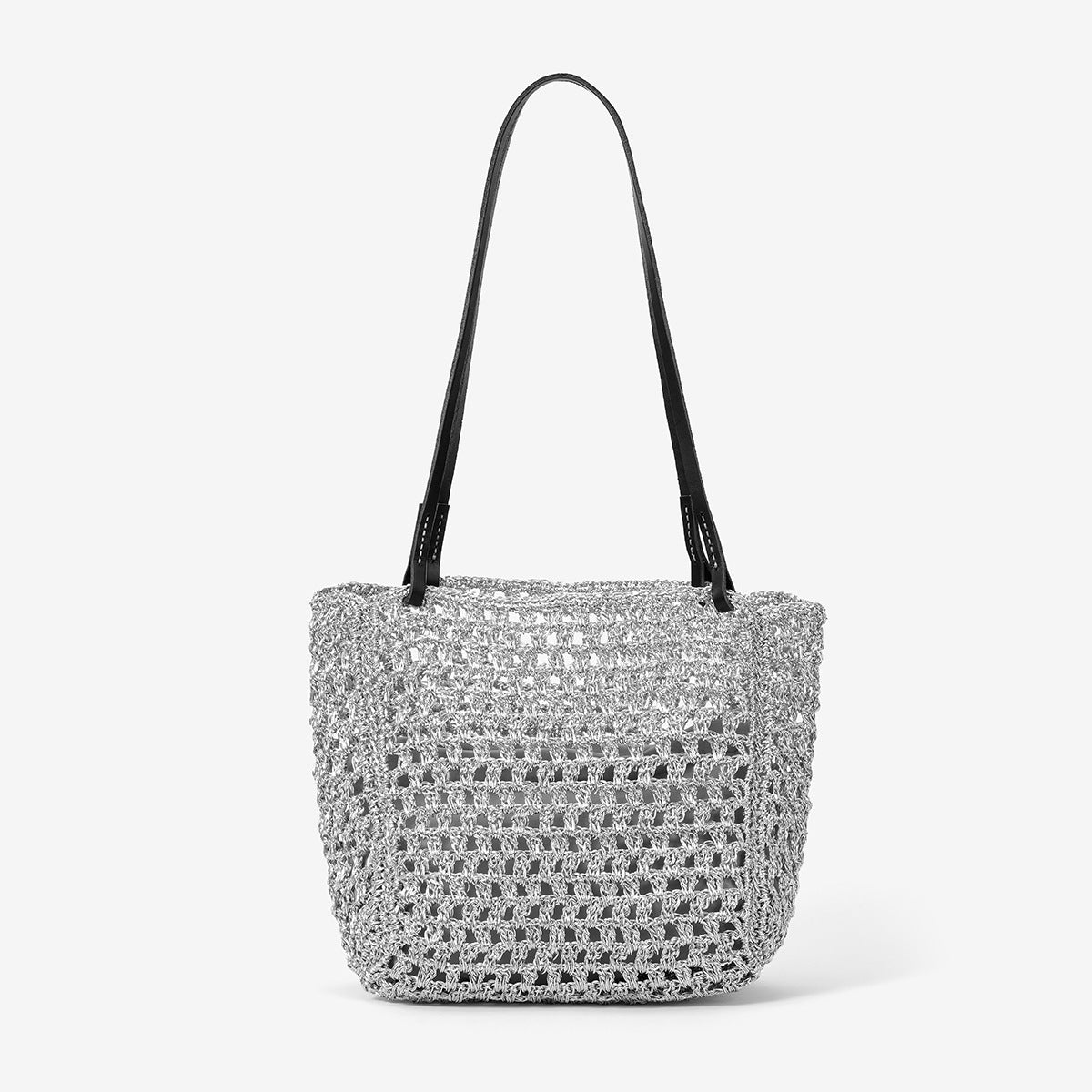 Sier Thread Hollow Woven Hand-woven Fashion Women's Shoulder Bag