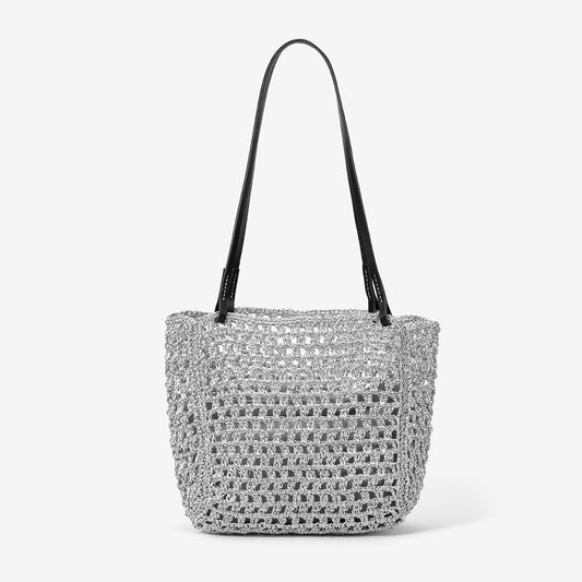 Sier Thread Hollow Woven Hand-woven Fashion Women's Shoulder Bag