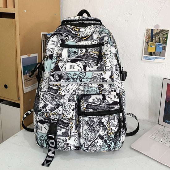Cartoon Iti Male Large Capacity Trendy Primary School Bag